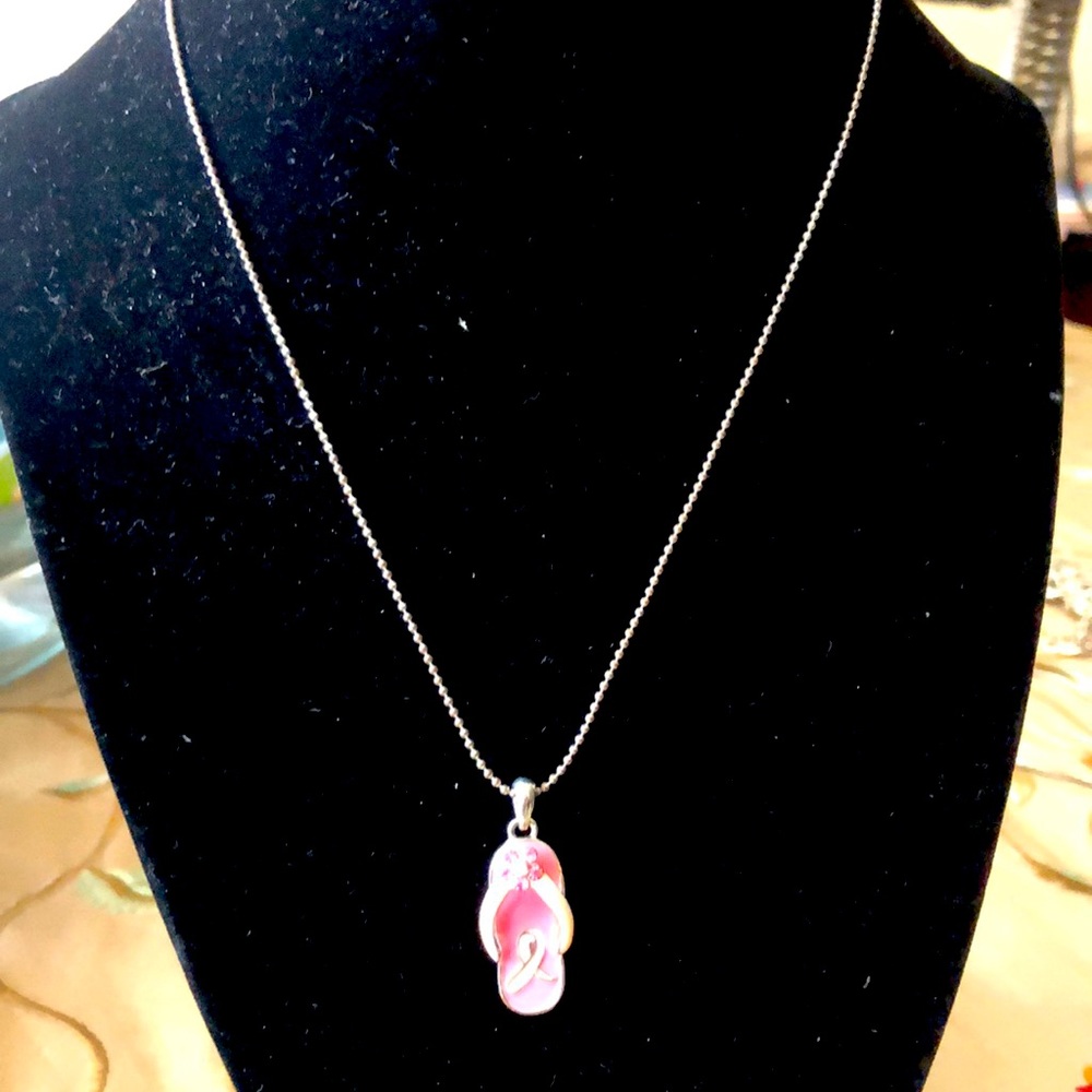 Breast Cancer Necklace with pendant